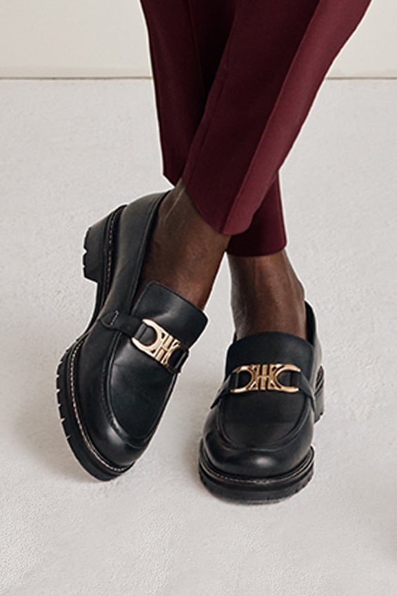 Black Shoes Loafers Hobbs