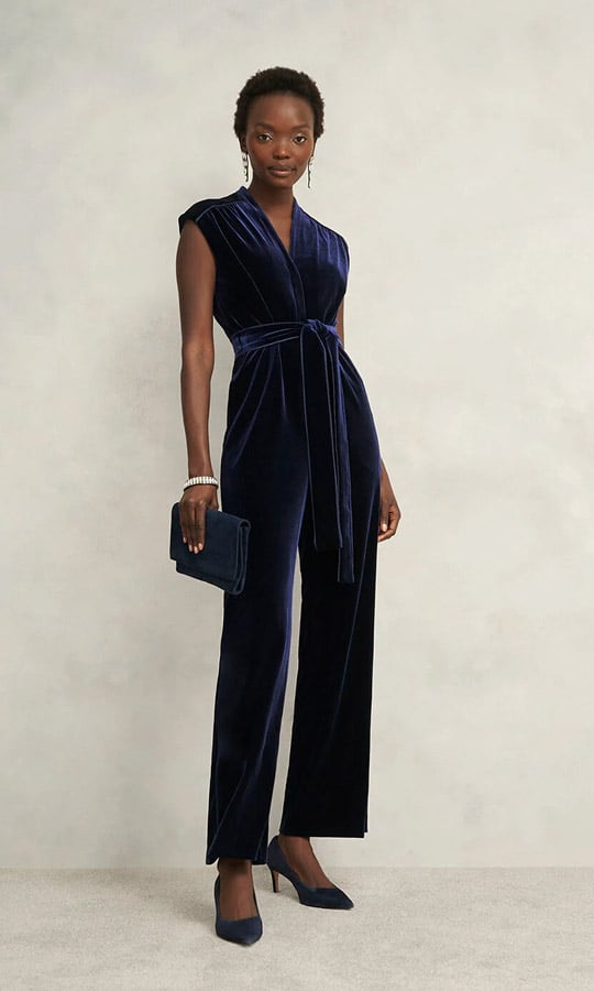 A gallery of six product images of Hobbs Christmas party dresses.