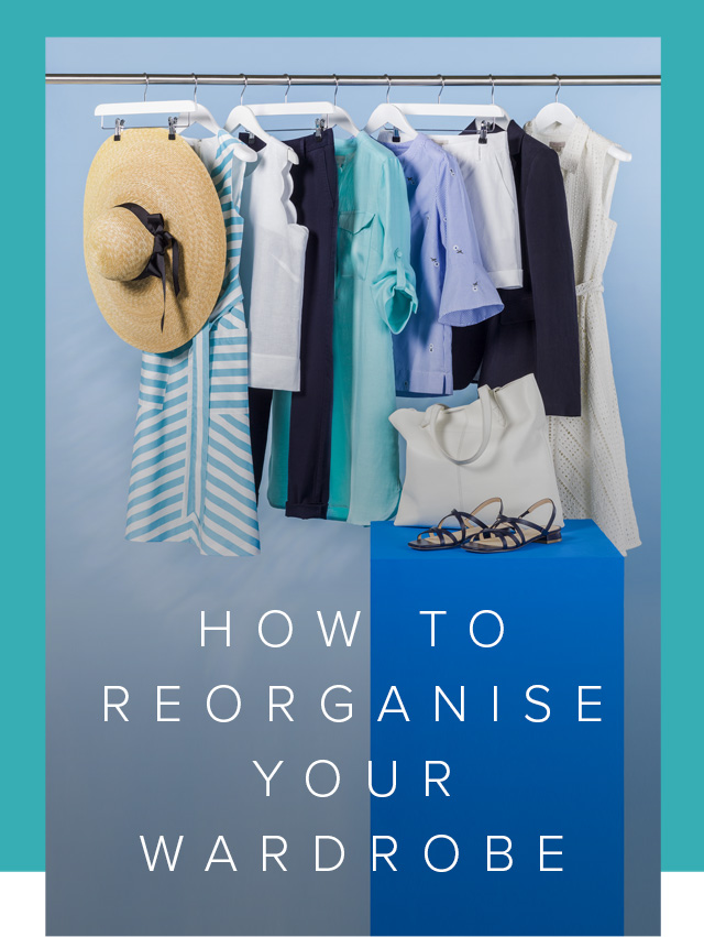 How to reorganised your wardrobe featuring a rail of summer appropriate pieces for stylingg.