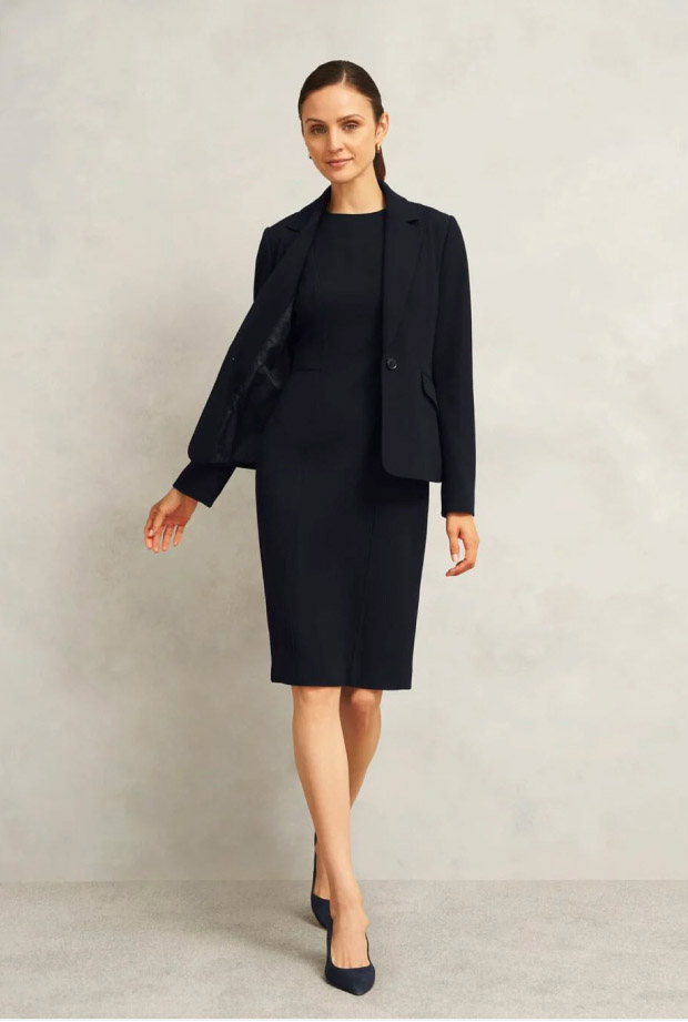 Hobbs' collection of signature suits.