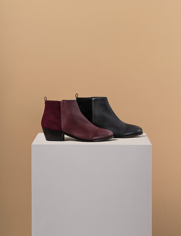 Black Long boot and Ankle Boot