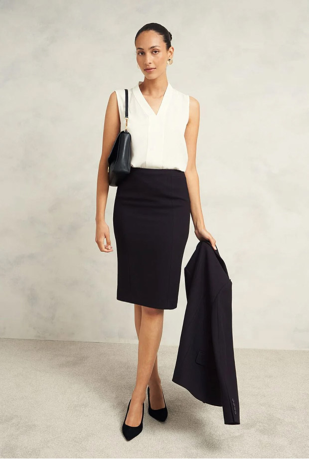 Hobbs' collection of signature suits.