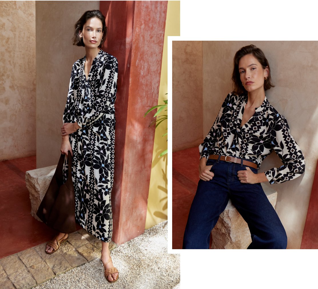 model wearing Hobbs matching set