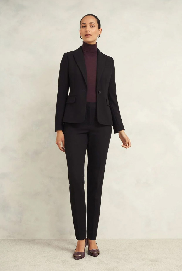 Hobbs' collection of signature suits.