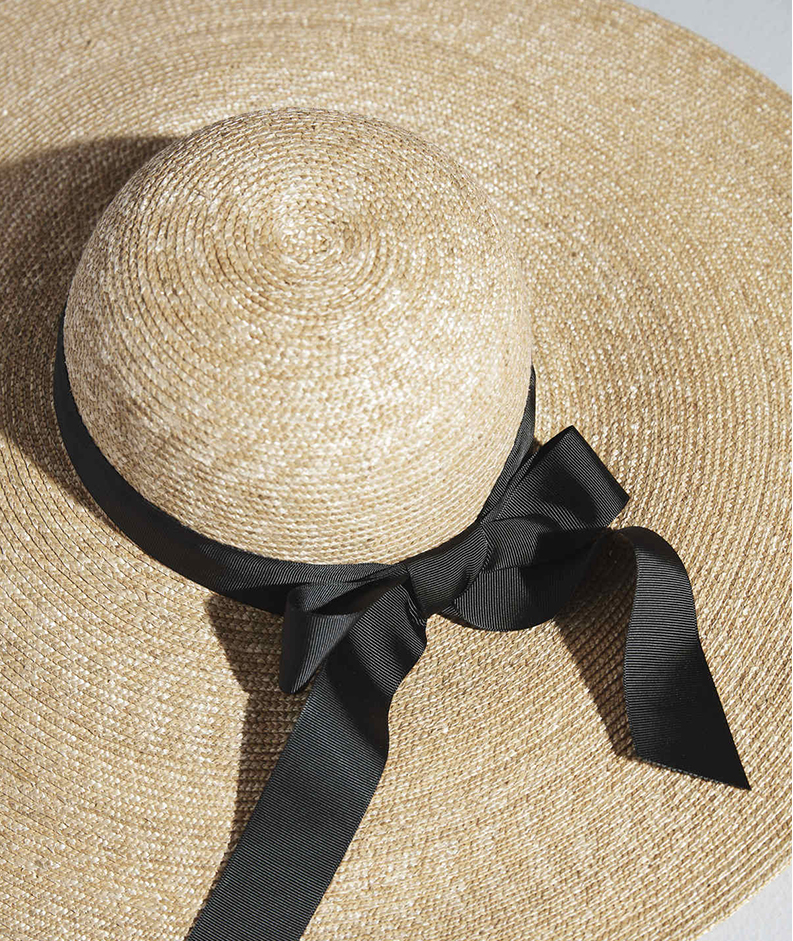 Swap your accessories,a woven sun hat will be useful in the summer months.