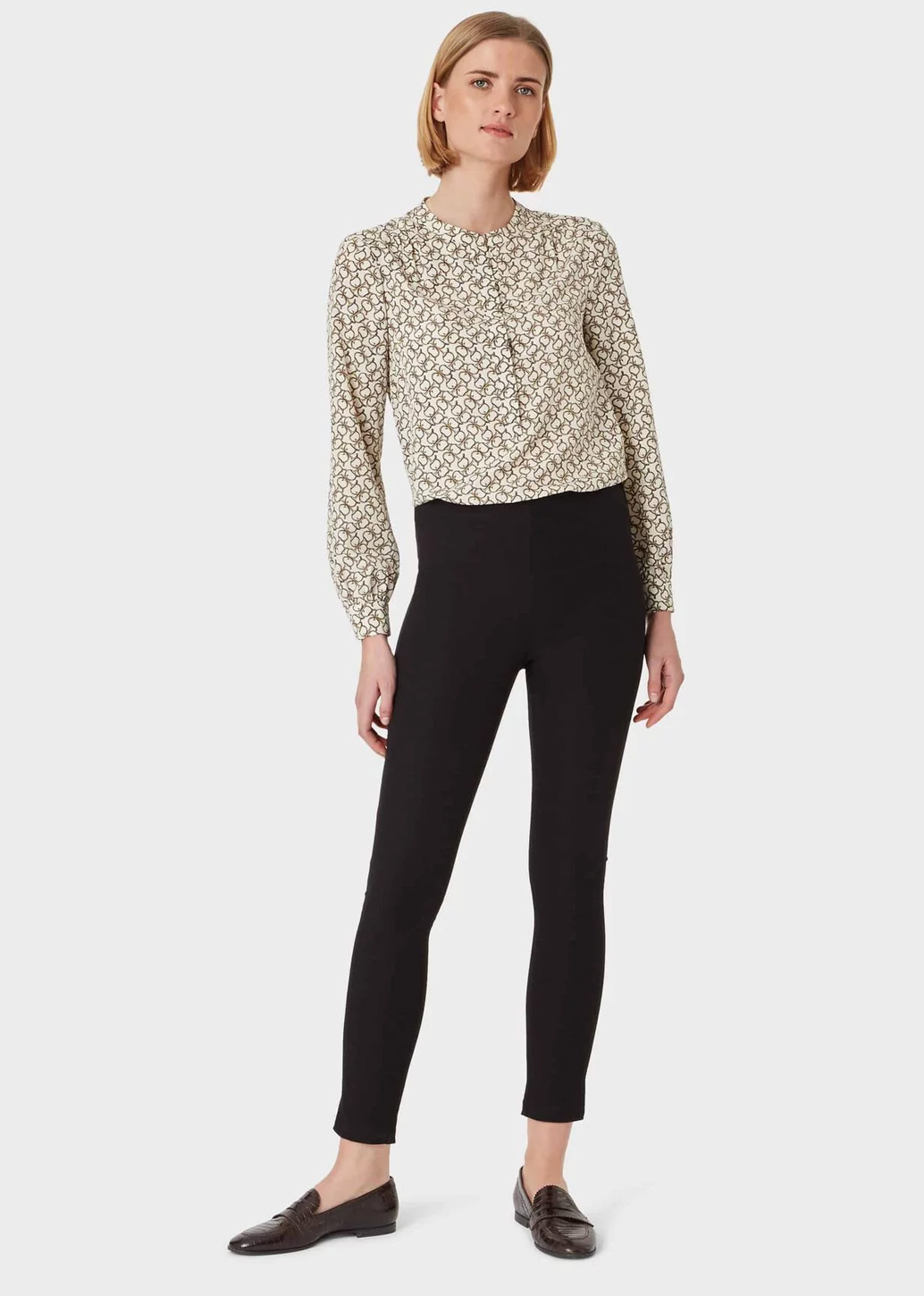 patterned skinny trousers womens