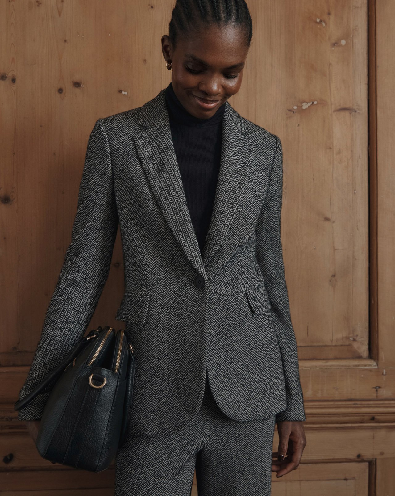 A woman wearing Hobbs Workwear.