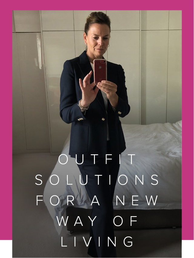 Hobbs Product Director, shows us how to make the most of your wardrobe using versatile staples from your workwear wardrobe. Here, in a classic navy blue Hobbs trouser suit.