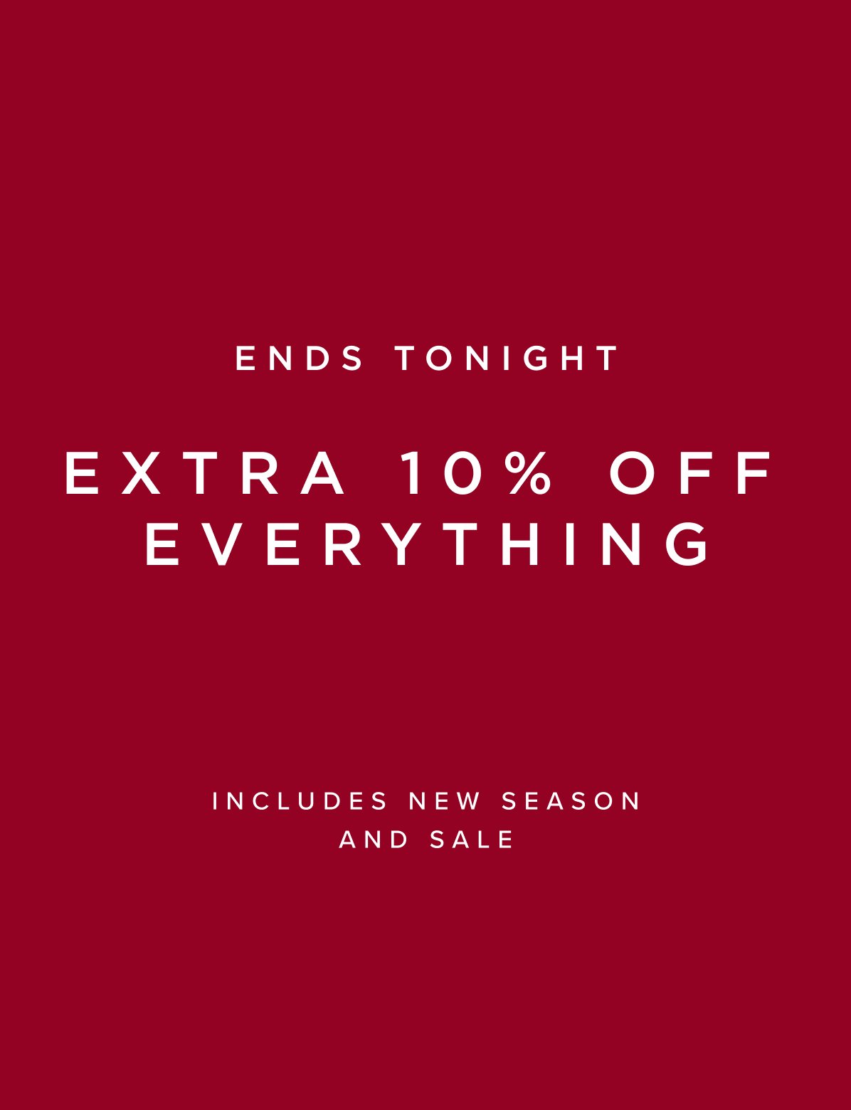 Hobbs Extra 10% Off Sale - Ends Tonight