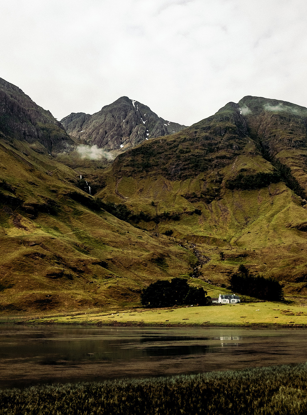 A moody scottish highland landscape