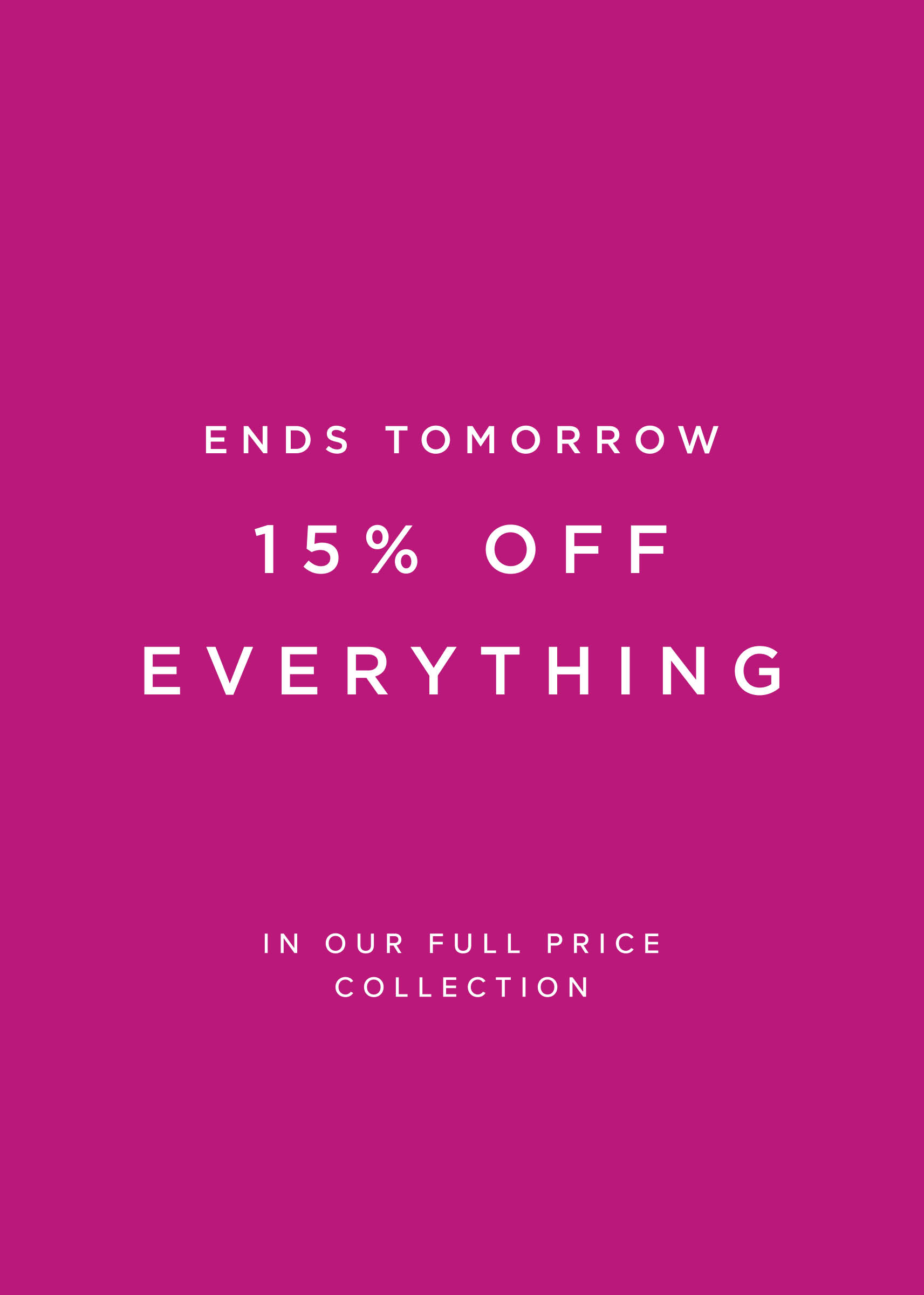 Hobbs SS24 15% off everything