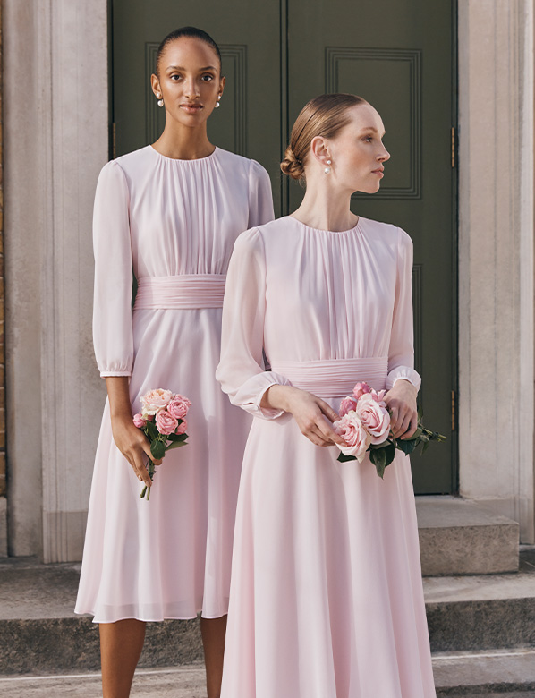 Hobbs Light Pink Occasion Wedding Guest Dresses