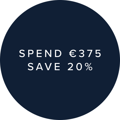 SPEND €375 SAVE 20%