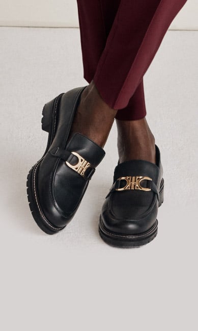 Black Loafers Shoes Smart Workwear