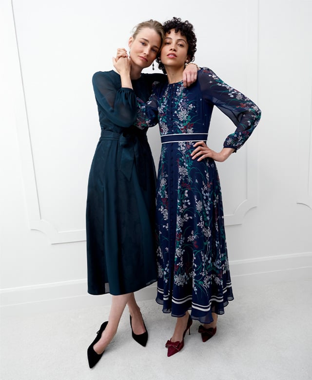 Women wearing Hobbs’ new occasion dresses