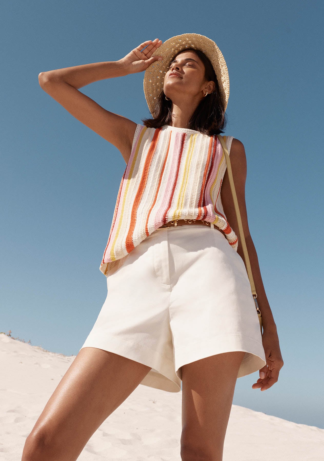 Women wearing Hobbs printed summer clothes.