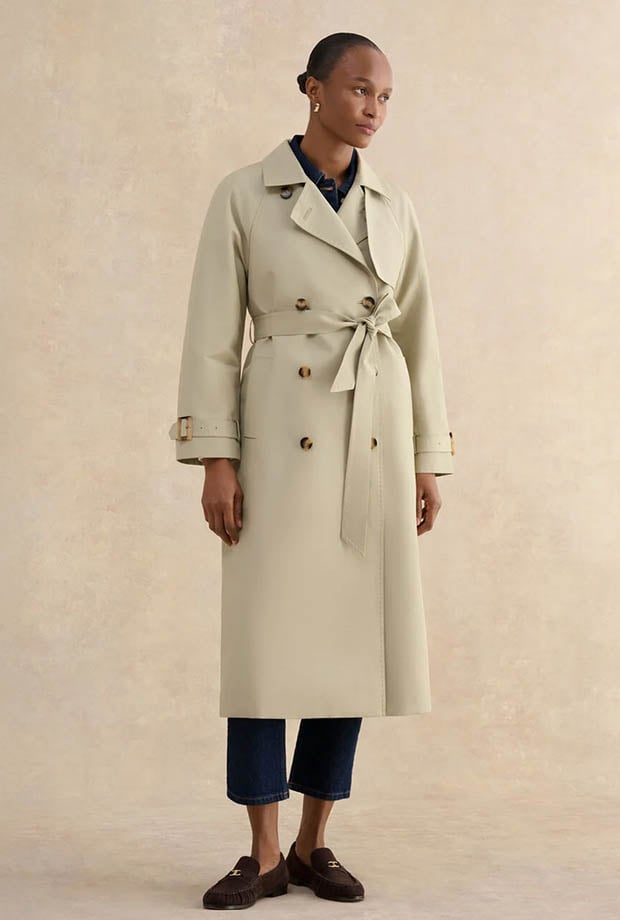 Hobbs' collection of trench coats.