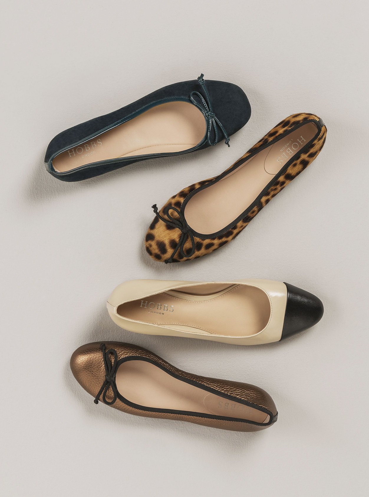 hobbs ballerina flats