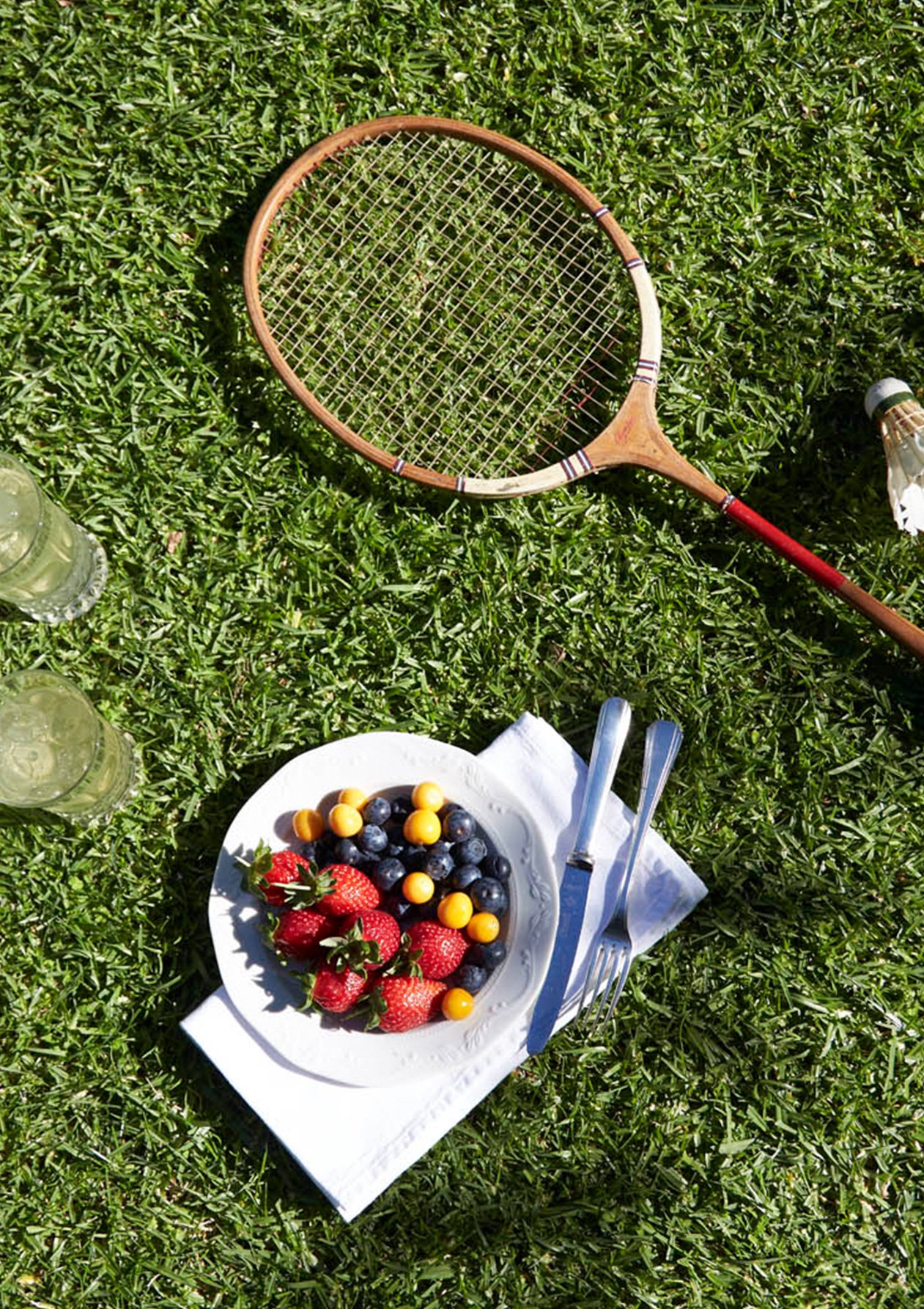 Make home a holiday with outdoor games and al fresco dinners.