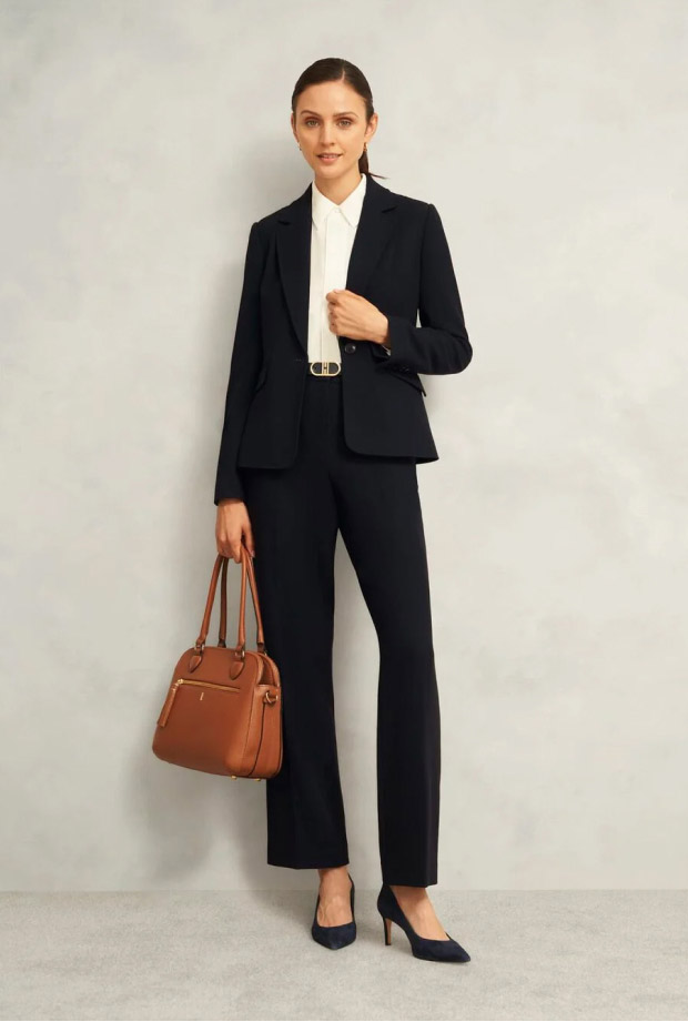 Hobbs' collection of signature suits.