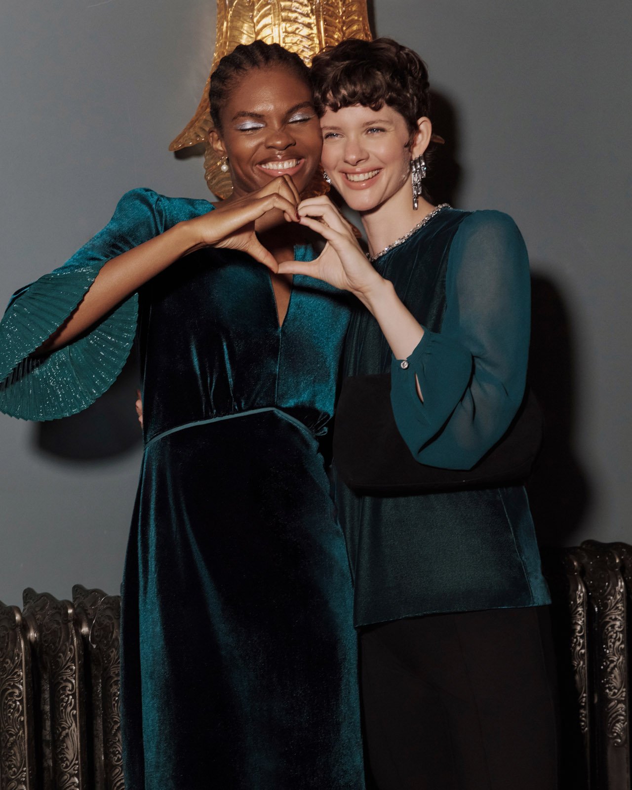 A woman wearing Hobbs Partywear.