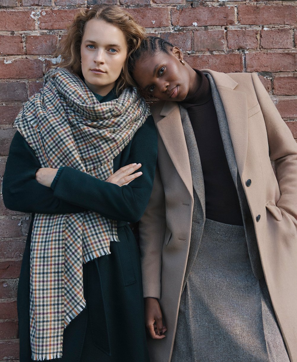 Women wearing Hobbs autumn-winter collection for a layered look.