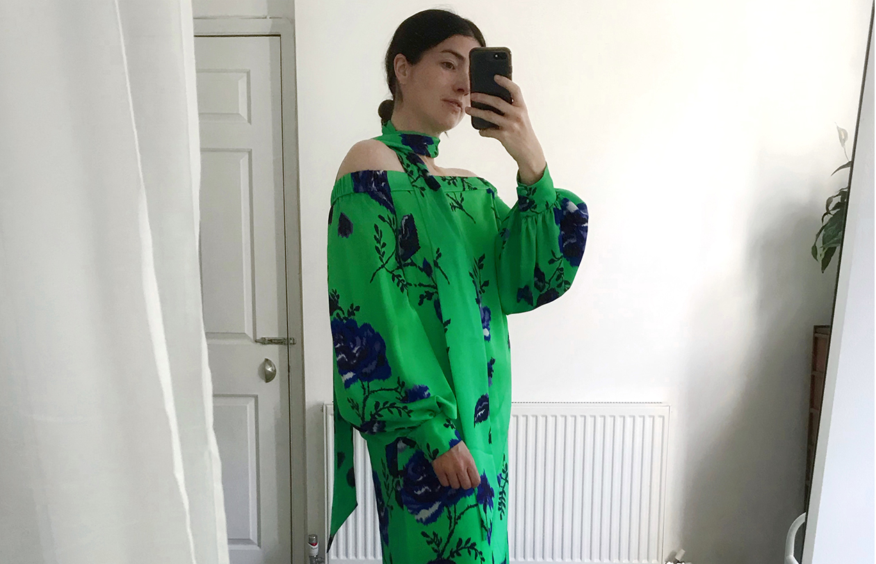 Hobbs Brand Stylist, Maddy Moxham shows us how to restyle a green dress at home