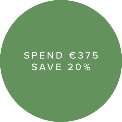 SPEND €375 SAVE 20%