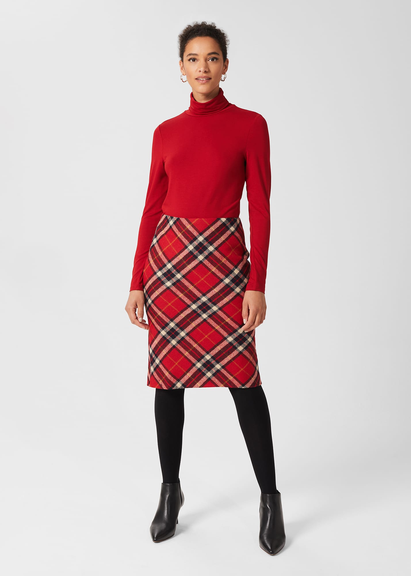 Hobbs Women's Sariah Pencil Skirt - Red Multi