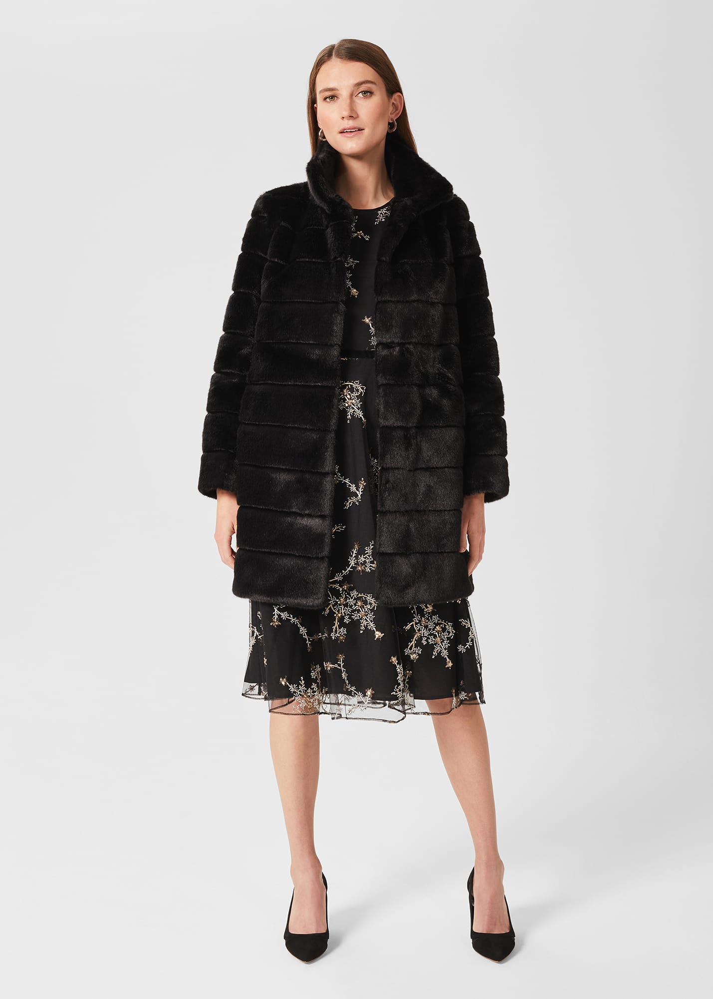 Hobbs Women Ros Faux Fur Coat
