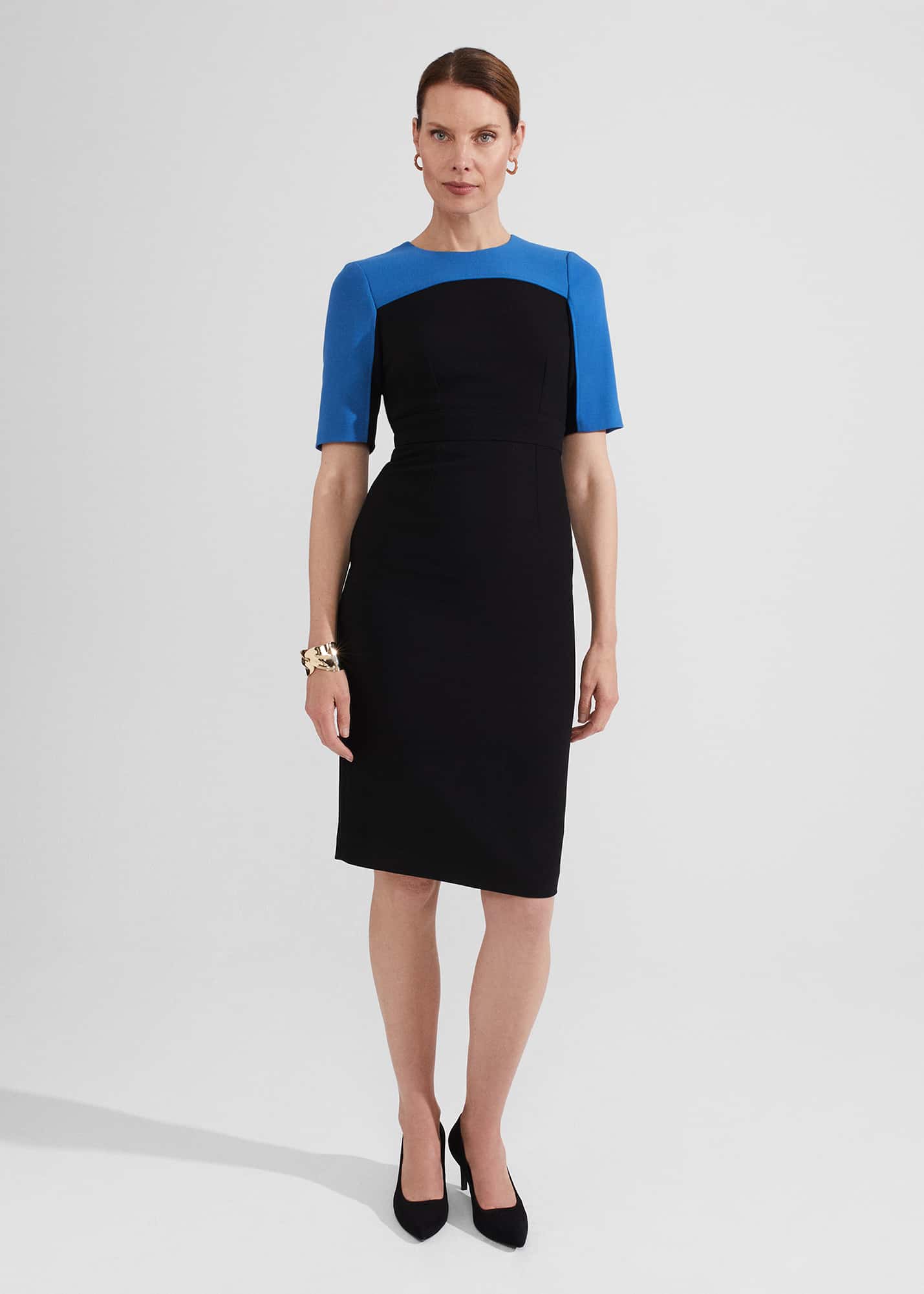 Hobbs Women's Katya Dress - Black Blue