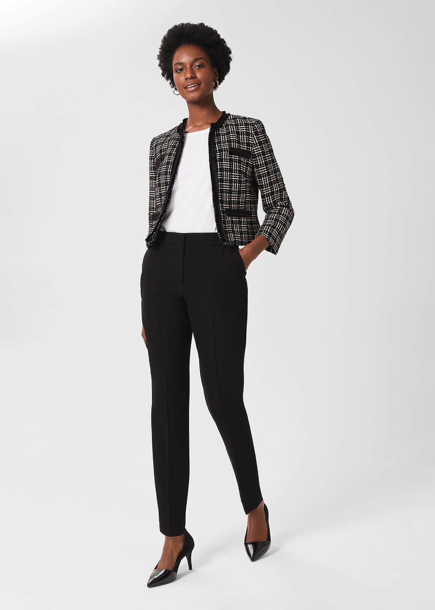 Hobbs Women's Mel Tapered Trousers - Black