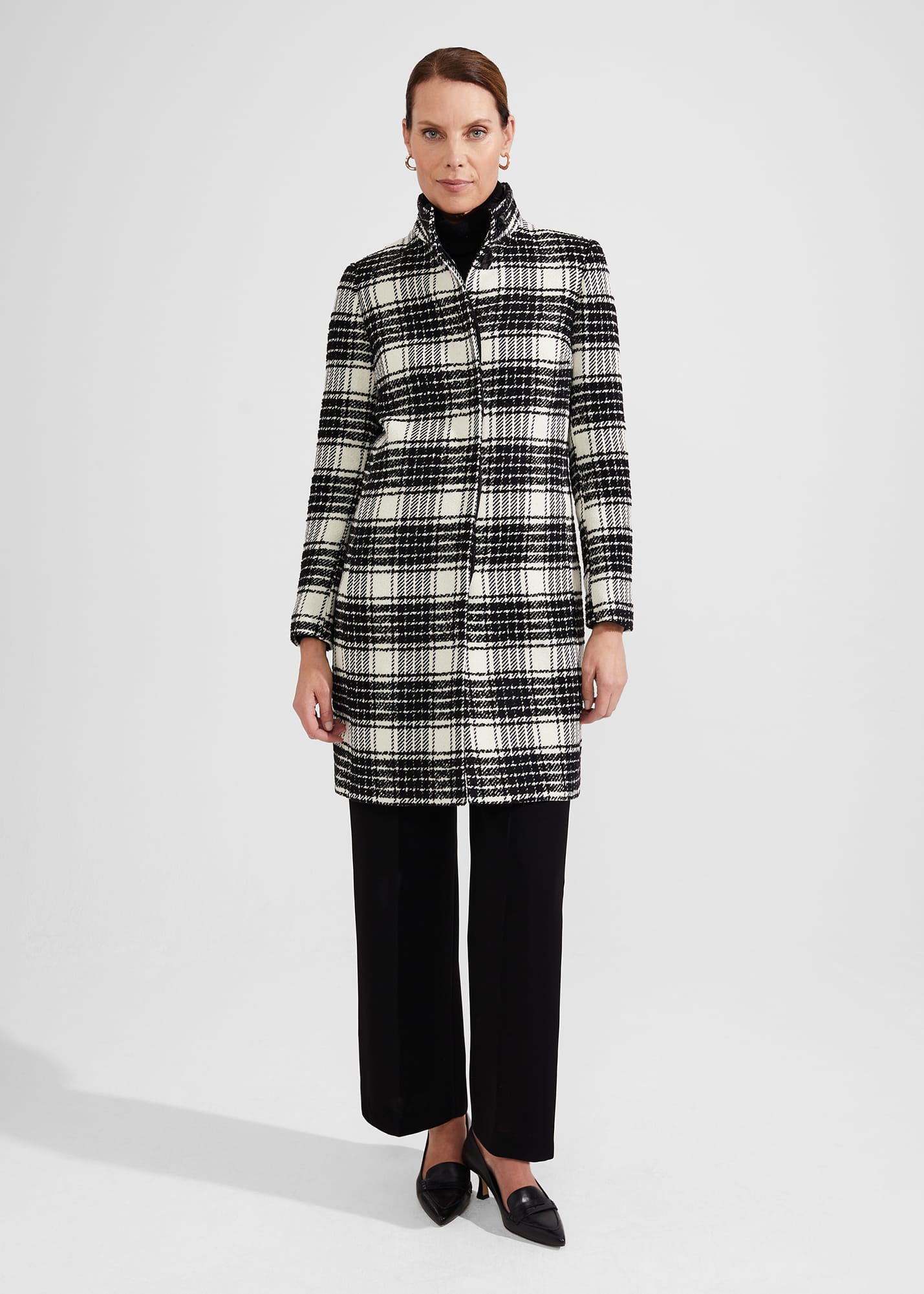 Hobbs Women's Petite Dani Coat - Black Ivory