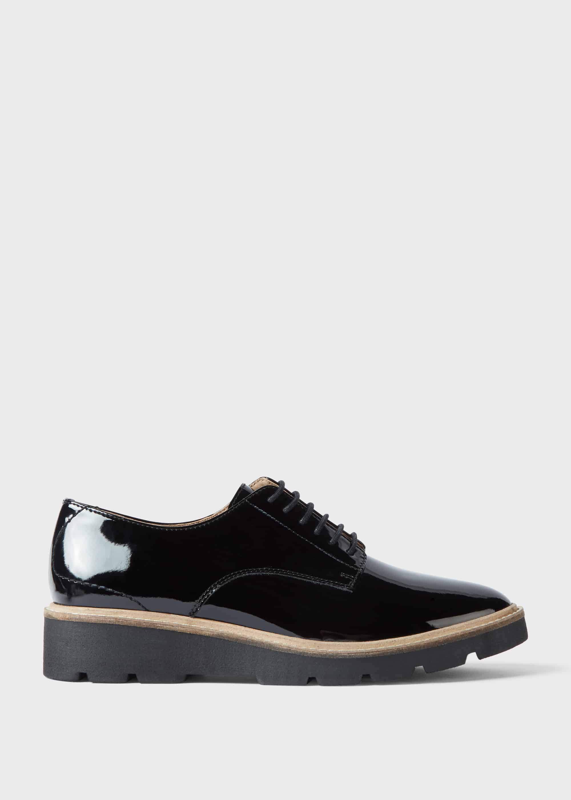 Hobbs Women Bloomsbury Patent Flat Shoes