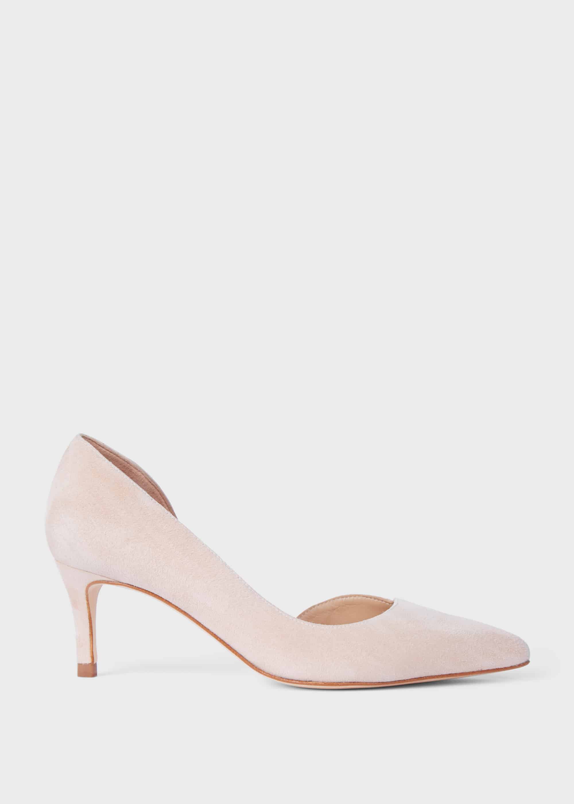 Hobbs Women's Selena Suede D'Orsay Court Shoes - Blush